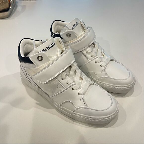 Zadig & Voltaire logo-print touch-strap sneakers NEW  Size 41 - Picture 12 of 14